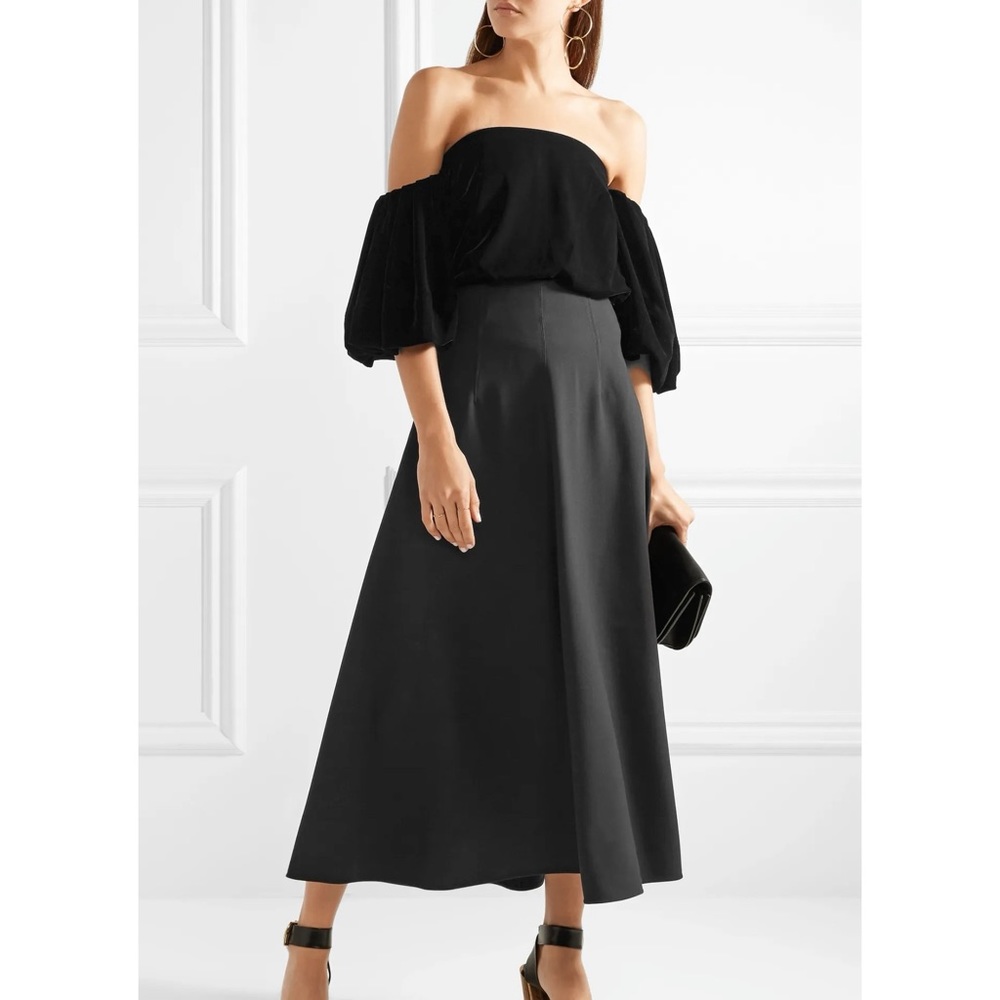 Simmy velvet off-the-shoulder top - Picture 2 of 6